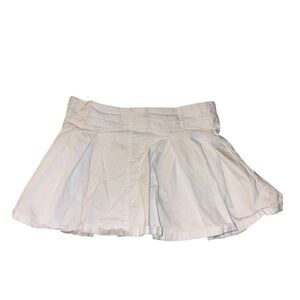 White Pleated Mini Tennis Skirt